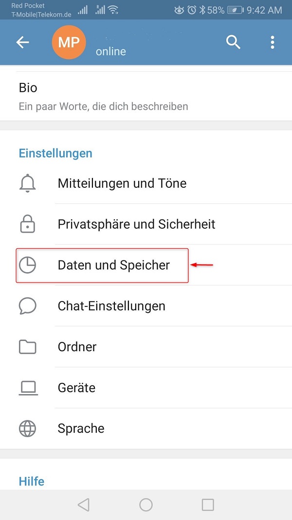 Telegram-Proxy aktivieren, Telegram Proxy Server einrichten