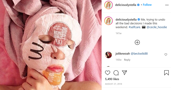 Gesichtsmaske, McDonalds, Deliciously Stella, Instagram