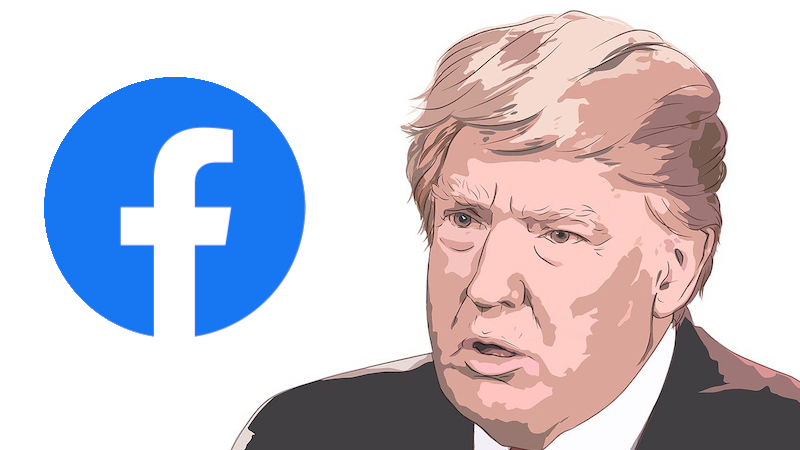 Donald Trump, Facebook, Sperrung