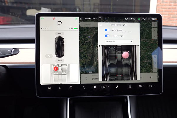 Fart Mode, versteckte Funktionen bei Tesla