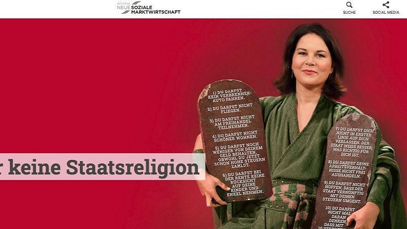 Annalena Baerbock, Baerbock-Skandal, Baerbock INSM Kampagne