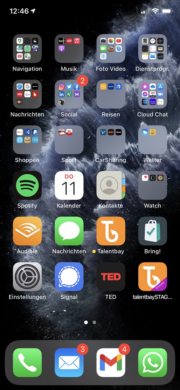 Homescreen, iPhone, Apple, Apps, Marc Irmisch-Petit, Talentbay