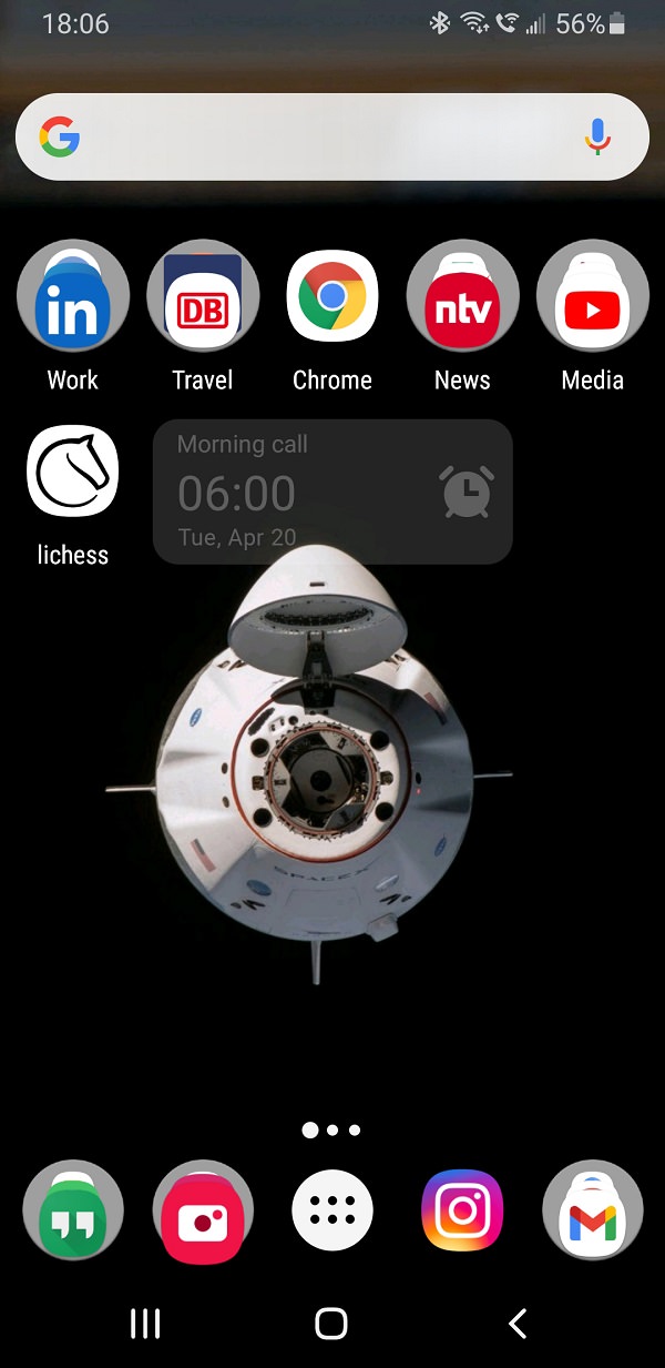 Norman Rohr, Uberall, Android, Homescreen, Apps, NASA