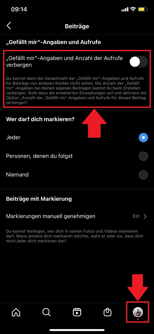 Instagram Likes deaktivieren, Instagram Likes verbergen, Instagram Likes verstecken