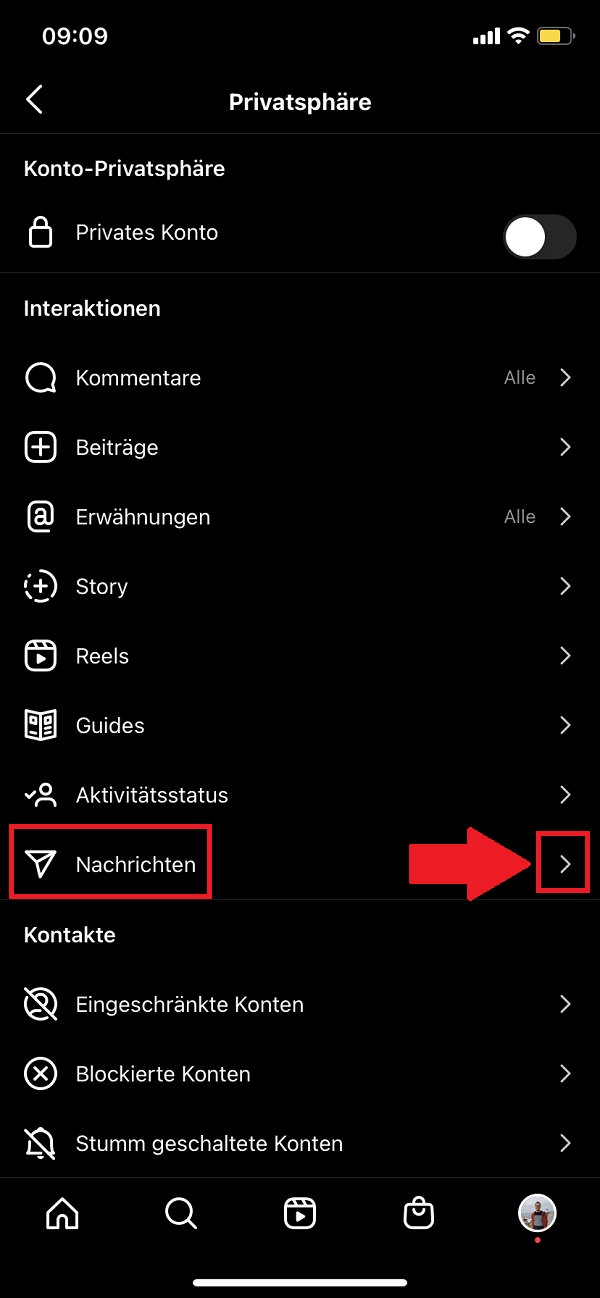 Instagram, unerwünschte Instagram-Nachrichten blockieren, Instagram-Nachrichten von Fremden verbieten
