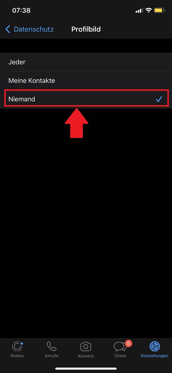 WhatsApp-Profilbild verbergen, WhatsApp Profilbild weg, WhatsApp Profilbild nicht sichtbar
