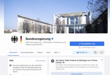 Facebook-Seite, Facebook, Bundesregierung, Facebook-Seiten