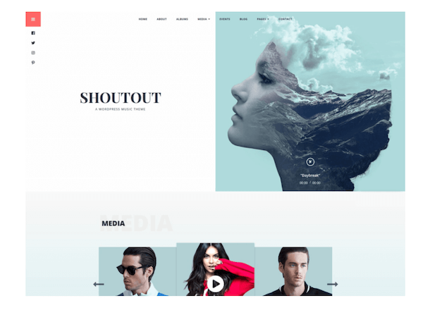 Shoutout WordPress Theme Template