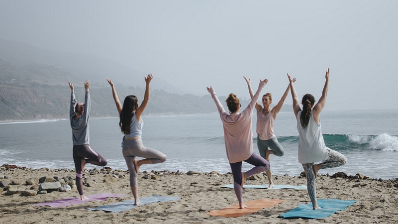 Yoga am Strand, Sport, Fitness