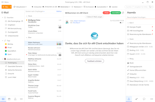 eM Client Outlook-Alternativen