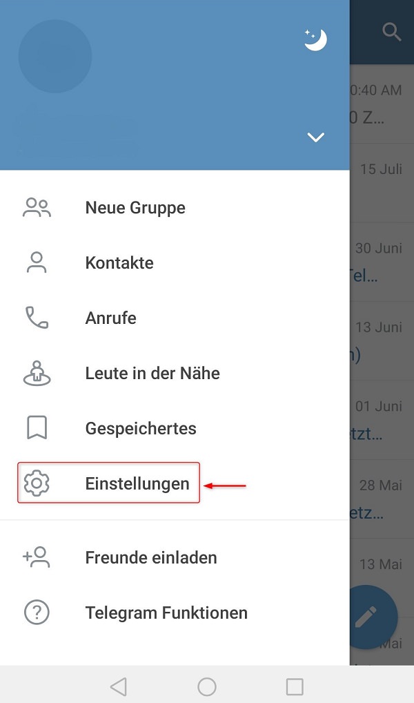 Telegram, Telegram Telefonnummer verbergen, Telegram-Telefonnummer verbergen