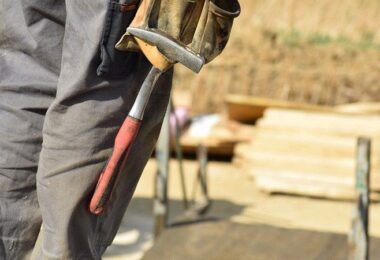 Handwerker, Baustelle, Hammer, Unternehmer sein