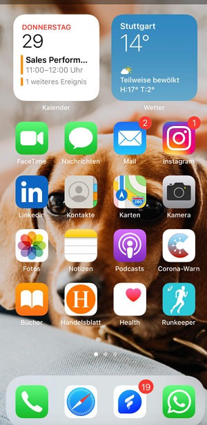 iPhone, Smartphone, Homescreen, Apple, Apps, Benedikt Ilg, Flip, Mitarbeiter-Kommunikation
