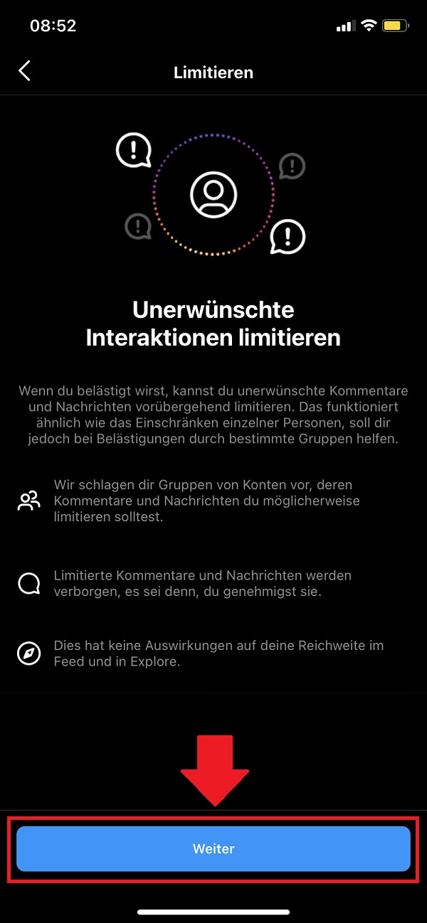 Instagram-Nachrichten verbieten, Instagram-Kommentare verbieten, Instagram Spam verbieten