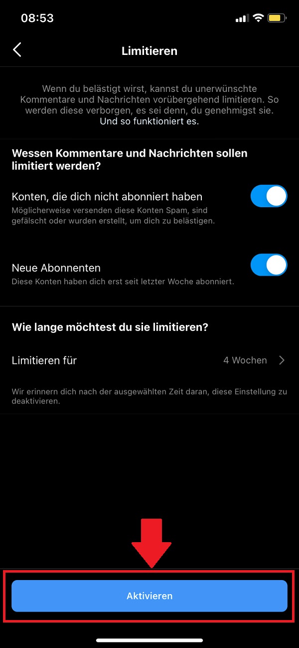 Instagram-Nachrichten verbieten, Instagram-Kommentare verbieten, Instagram Spam verbieten