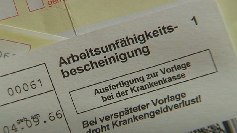 Krankschreibung, AU, Arbeitsunfähigkeitsbescheinigung