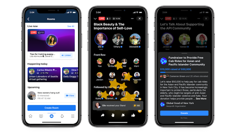 Facebook, Live Audio Rooms, Facebook Live Audio Rooms