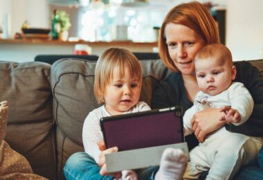 Familie, Internet, Babies, Mutter, Tablet, Google Family