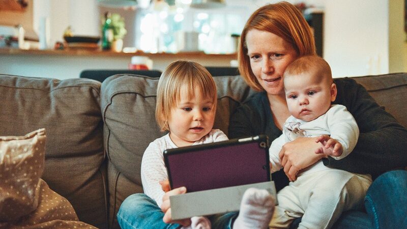 Familie, Internet, Babies, Mutter, Tablet, Google Family