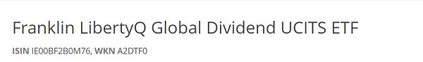 Franklin LibertyQ Global Dividend UCITS ETF