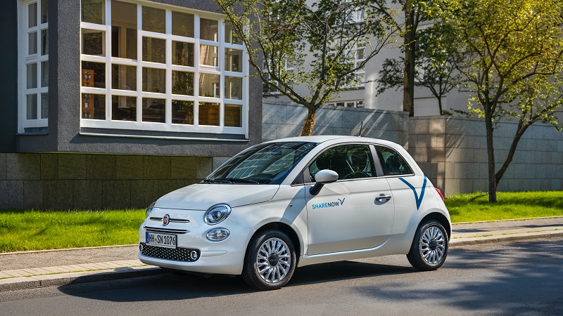 Carsharing, Share Now, Fiat 500, Carsharing eigenes Auto ersetzen