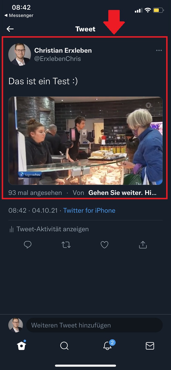 Twitter, Twitter Video teilen, fremde Twitter-Videos posten, Twitter-Video teilen ohne Retweet