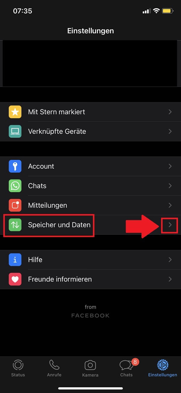 WhatsApp, WhatsApp-Einstellungen, verschickte WhatsApp-Nachrichten, wie viele WhatsApp-Nachrichten habe ich verschickt