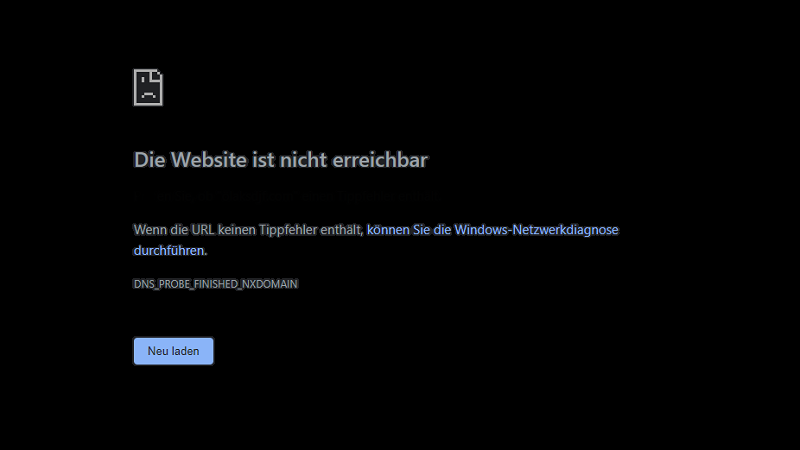 Google Chrome, Fehlermeldung, Aw Snap