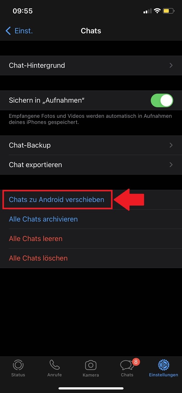 WhatsApp, WhatsApp-Chats übertragen, WhatsApp-Chats von iOS auf Android übertragen