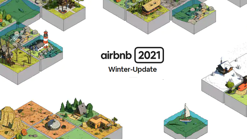 Airbnb Winter Update 2021, reisen, Remote Work