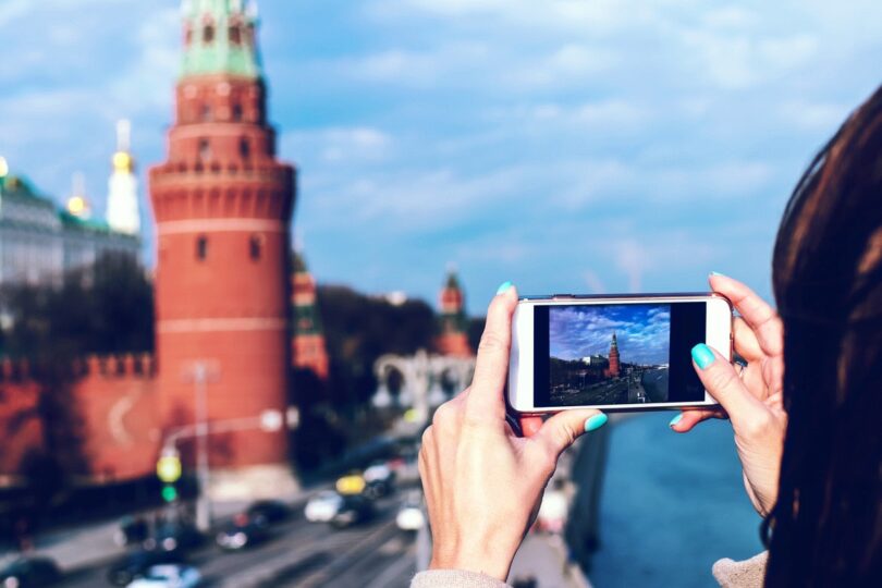 Sightseeing, Smartphone, Foto, Handy, Reise, Berlin, beliebte Urlaubsziele