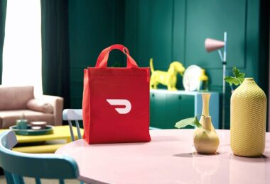 Doordash Logo, Tasche, Lieferdienst