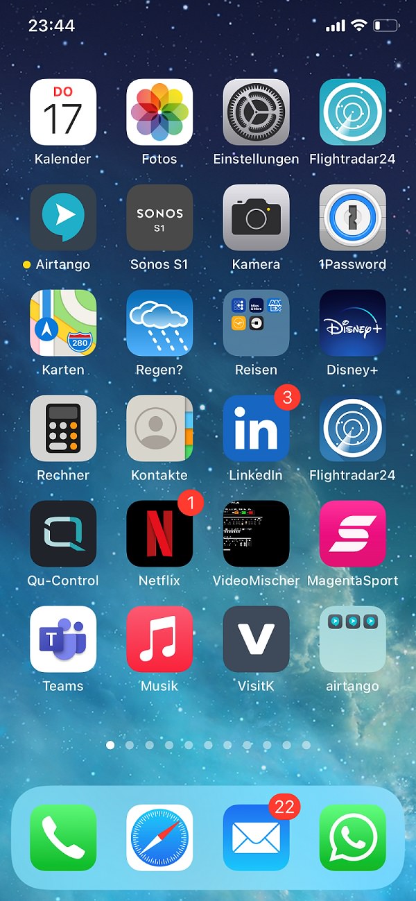 Homescreen, Apps, iPhone, Steffen Knödler, Airtango