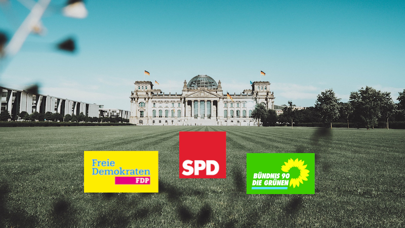 SPD, FDP, Grüne, Ampel-Koalition, Koalitionsvertrag