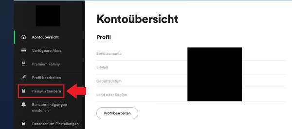 Spotify-Passwort ändern, neues Spotify Passwort, Spotify Passwort ändern App, Spotify Passwort ändern PC