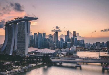 Singapur, Stadt, Skyline, digitale Lebensqualität