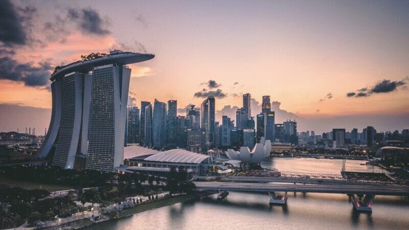 Singapur, Stadt, Skyline, digitale Lebensqualität