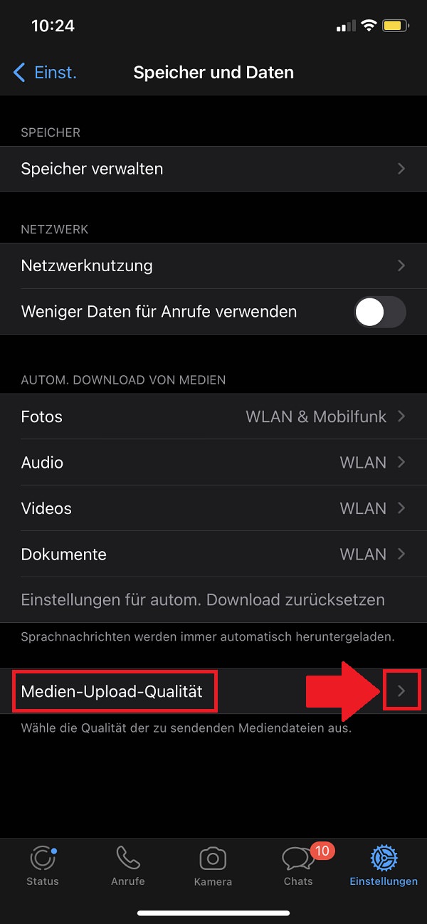 WhatsApp, WhatsApp-Einstellungen, WhatsApp-Bilder verschicken mit guter Bildqualität, WhatsApp Fotos Bildqualität verbessern