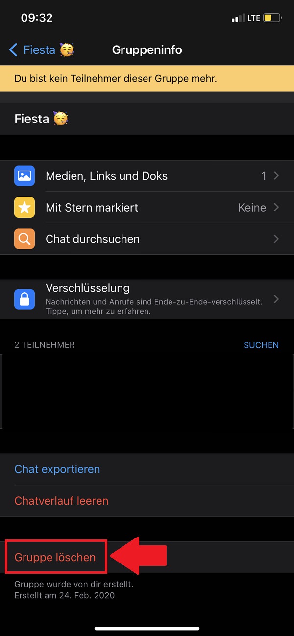 WhatsApp, WhatsApp-Gruppe löschen, Gruppe löschen WhatsApp, Whatsapp Gruppe löschen