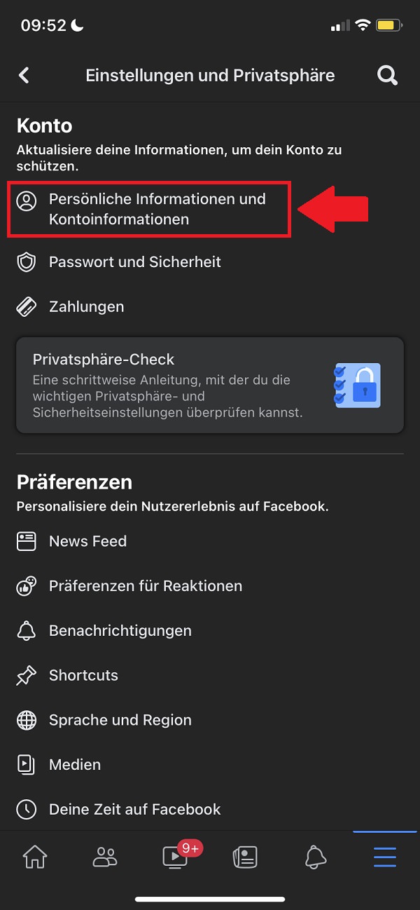 Facebook-Namen ändern, Name auf Facebook ändern, Name ändern Facebook