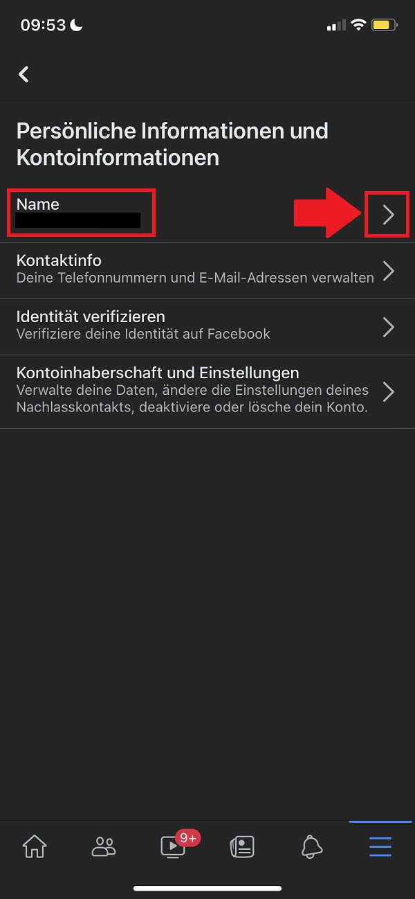 Facebook-Namen ändern, Name auf Facebook ändern, Name ändern Facebook