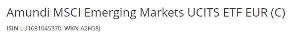 Amundi MSCI Emerging Markets UCITS ETF EUR (C)