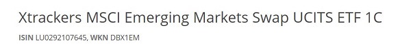 Xtrackers MSCI Emerging Markets Swap UCITS ETF 1C, Emerging Markets ETF, ETF Emerging Markets, beste Emerging Markets ETFs der Welt, beste EM-Fonds, beste EM ETFs