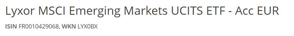 Lyxor MSCI Emerging Markets UCITS ETF - Acc EUR, Emerging Markets ETF, ETF Emerging Markets, beste Emerging Markets ETFs der Welt, beste EM-Fonds, beste EM ETFs