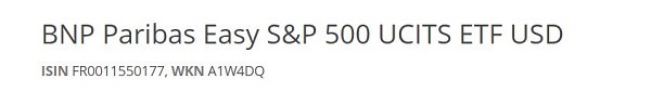 BNP Paribas Easy S&P 500 UCITS ETF USD, beste S&P 500 ETF der Welt, S&P 500 Futures