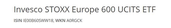 Invesco STOXX Europe 600 UCITS ETF, Euro Stoxx 600 ETF, Stoxx Europe 600 ETF, bester Euro Stoxx 600 ETF