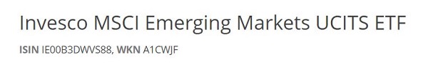 Invesco MSCI Emerging Markets UCITS ETF