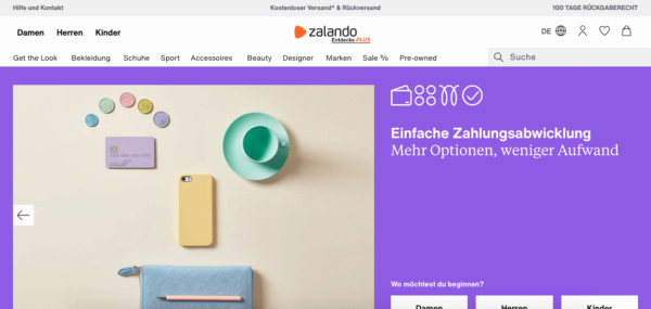 Zalando, Onlineshops