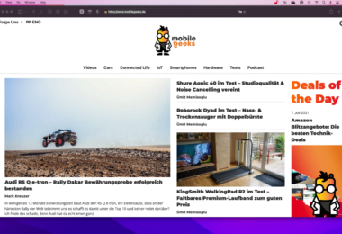 Safari-Browser auf macOS