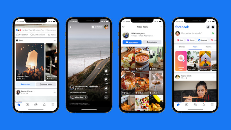 Facebook Reels, Instagram Reels, Kurzvideos, TikTok